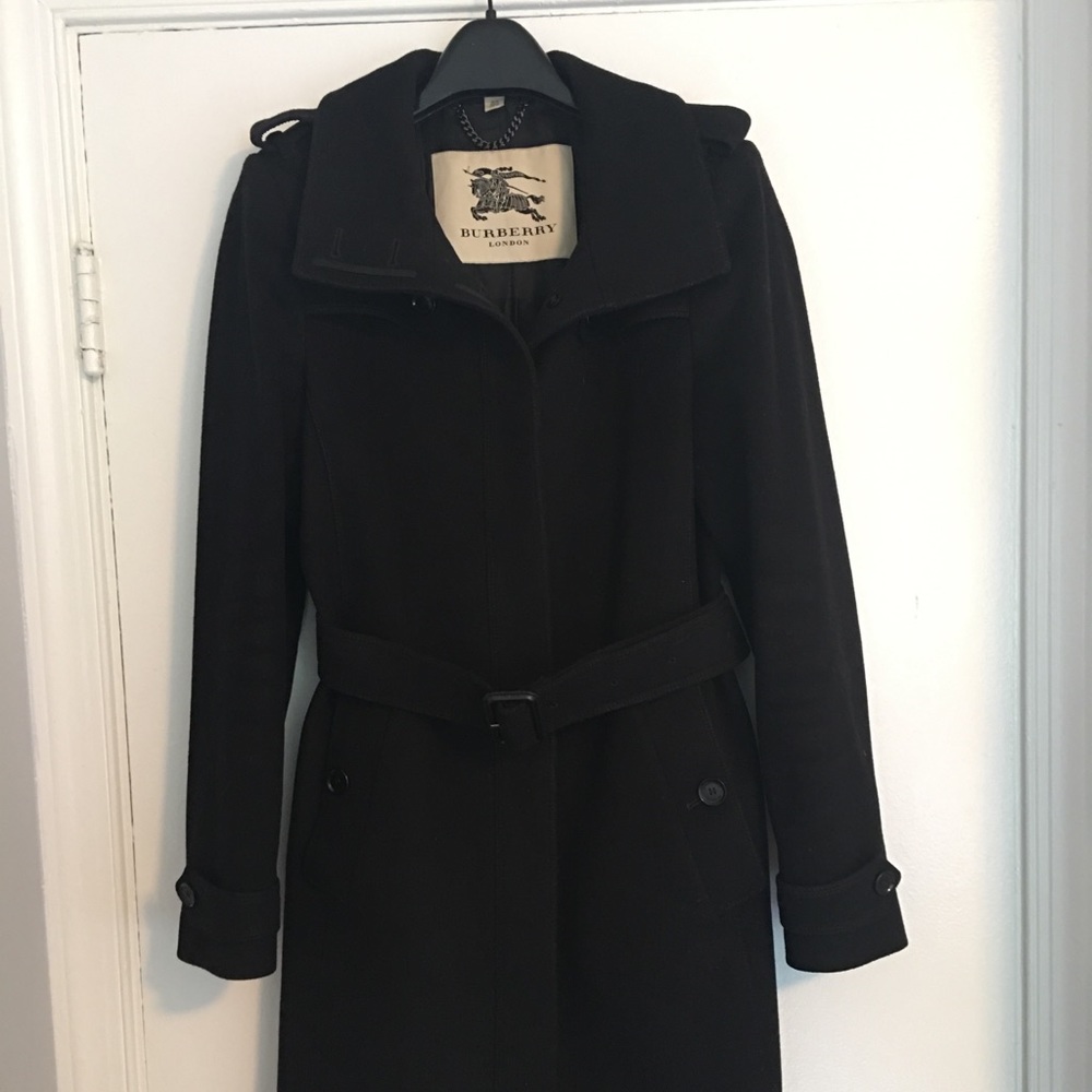 Burberry wool/cashmere coat, size 8